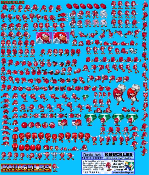 Sonic World :: Media Center :: Sprite Archive :: Knuckles