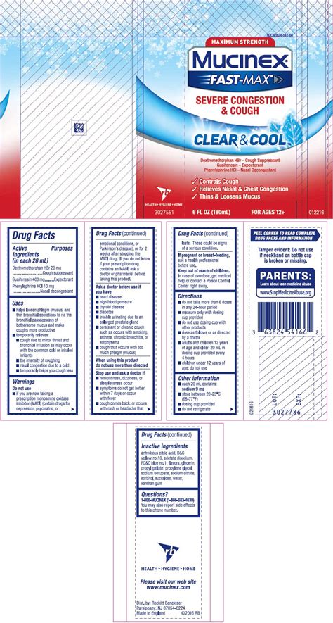 Mucinex Fast Max Severe Cold Dosage Chart - Best Picture Of Chart ...