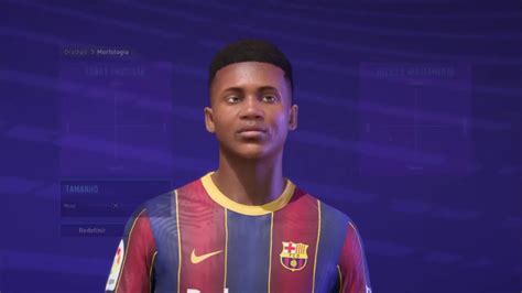 Ansu Fati Face Tutorial Fifa 21 Barcelona Pro Clubs Virtual