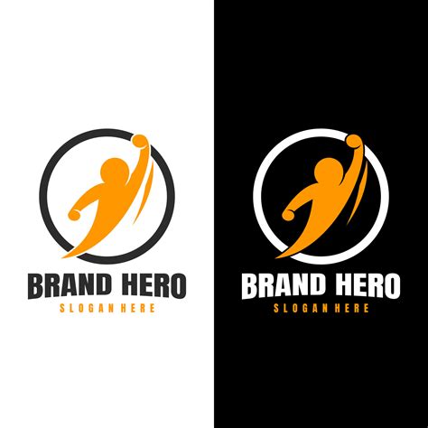 hero logo creative simple design vector 7645869 Vector Art at Vecteezy