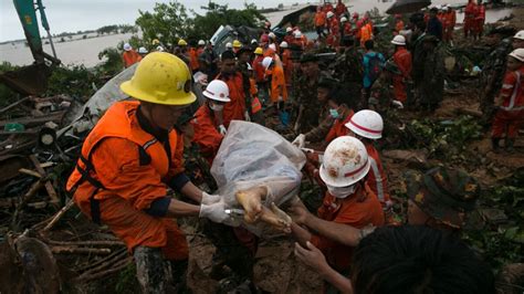 Myanmar Landslide Toll Rises To Nearly 50