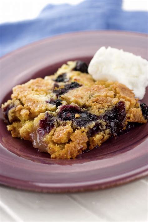 Wild Blue Huckleberry Dump Cake