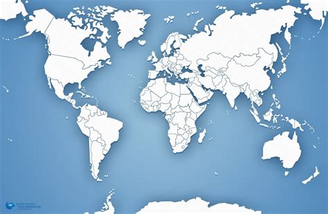 World Map Without Countries Listed