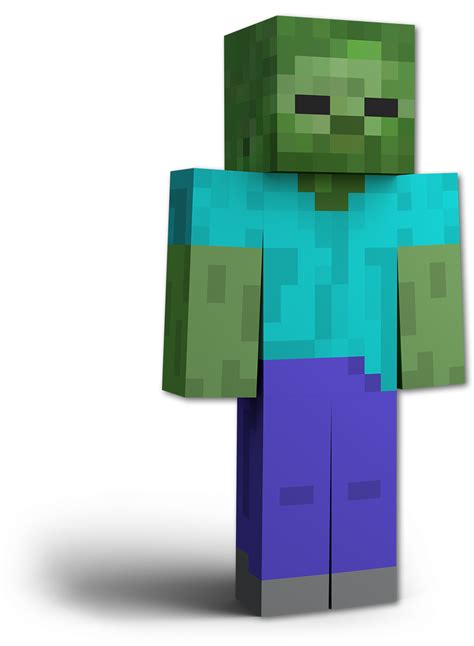 Minecraft Zombie Transparent Background