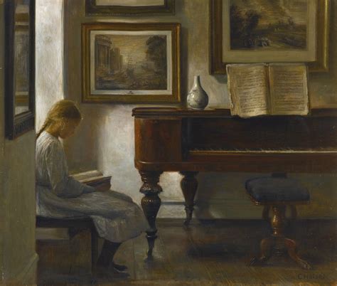 Carl Vilhelm Holsoe Girl In An Interior — Картинотерапия для всех