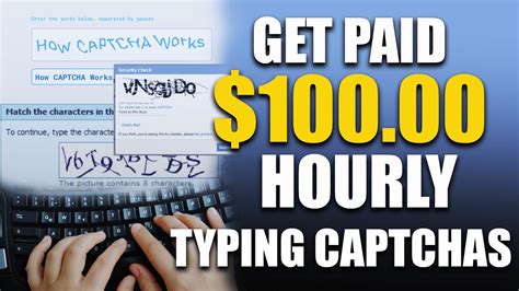 Get Paid 100 Hourly Typing Captchas Make Money Typing Captchas 2023