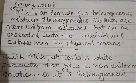 Is milk in water a homogeneous or heterogeneous mixture - Chemistry ...