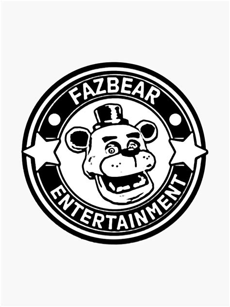 Fazbear Entertainment Logo Sticker For Sale By Random Inc Redbubble