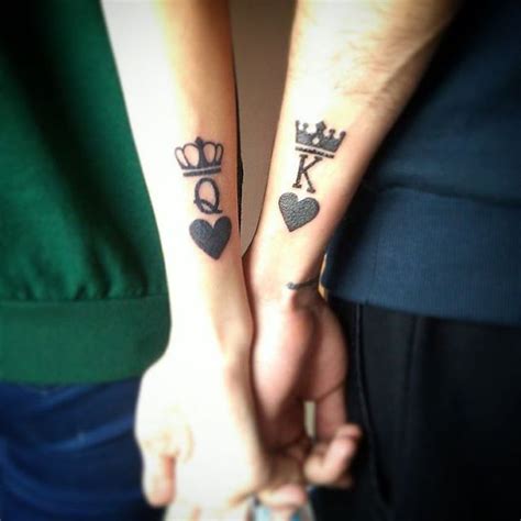 King And Queen Tattoos On Wrist