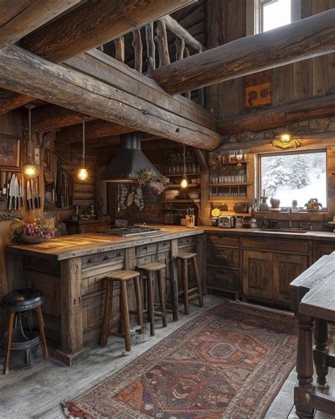 Pin By Dixie Johnston Turpin On Kitchens I Love In Log Cabin