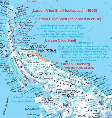 Our Antarctica Maps Show the Larsen Ice Shelf's Stunning Decades-Long ...