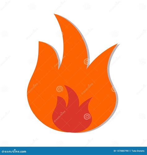 Fire Or Flame Icon Or Symbol Vector Illustration Of A Isolated Fire