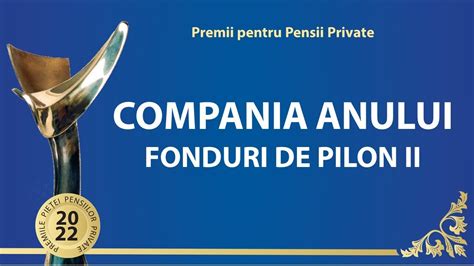 Premii Pentru Pensii Private Compania Anului Fonduri De Pilon Nn