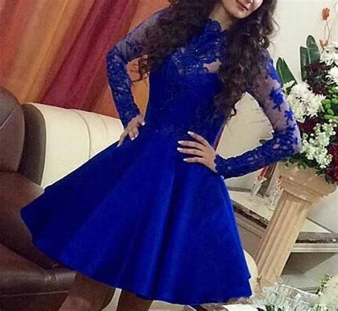 Venta Vestidos Para Salida De Sexto Color Azul Rey En Stock