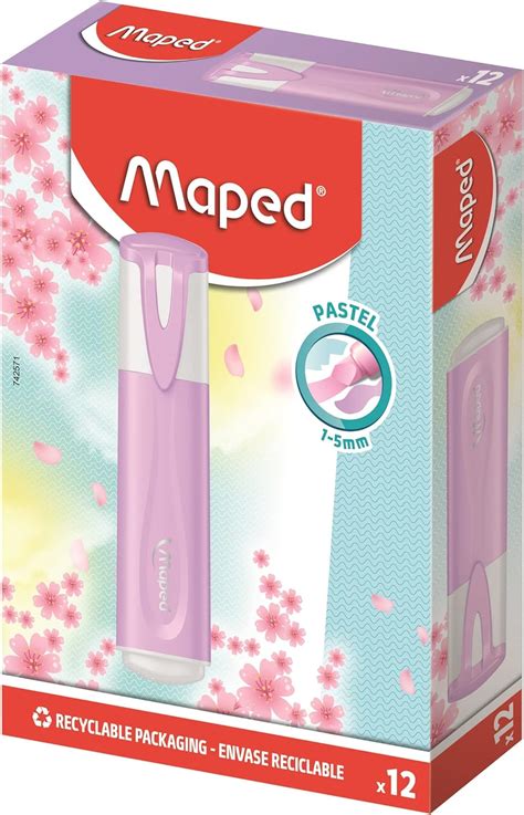 Maped Bo Te De Surligneurs Fluopeps Classic Pastel Violet