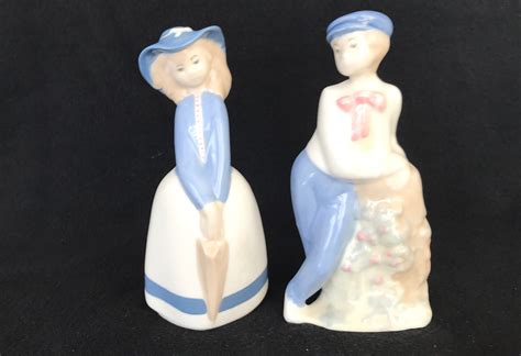 2 Vintage Rex Valencia Figurines Hand Painted Porcelain From Etsy