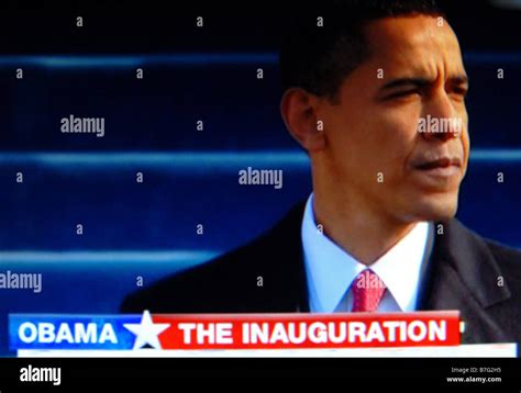 The historic inauguration of Barack Obama on 20th Jan 2009 Stock Photo ...