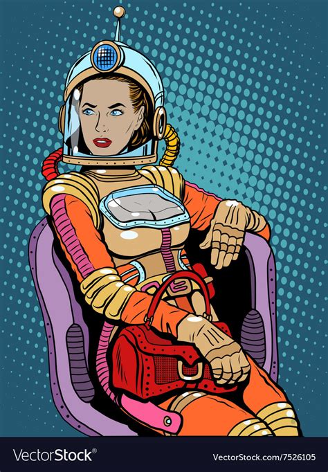 Space Girl Beauty Sexy Science Fiction Royalty Free Vector