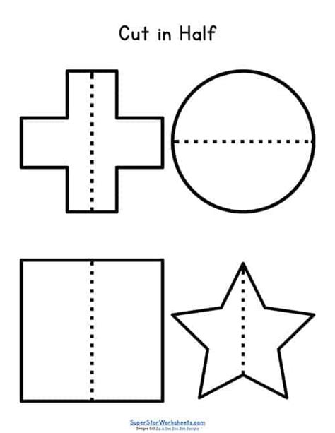 Half Fraction Worksheets - Worksheets For Kindergarten