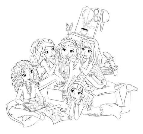 Desenhos De Lego Friends Para Colorir Pintar E Imprimir