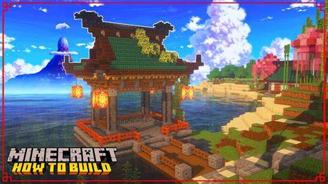 Minecraft Japanese Gazebo Tutorial Japanese Village Ep Youtube