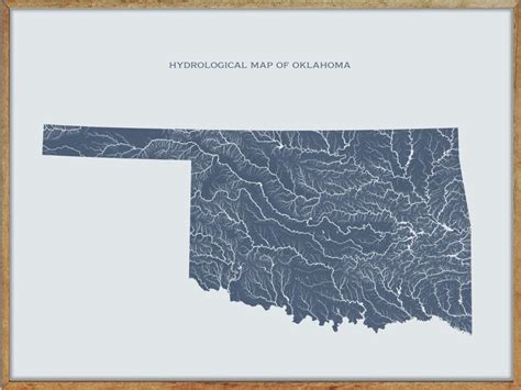 Oklahoma Lakes and Rivers Map: Sooner State Streams