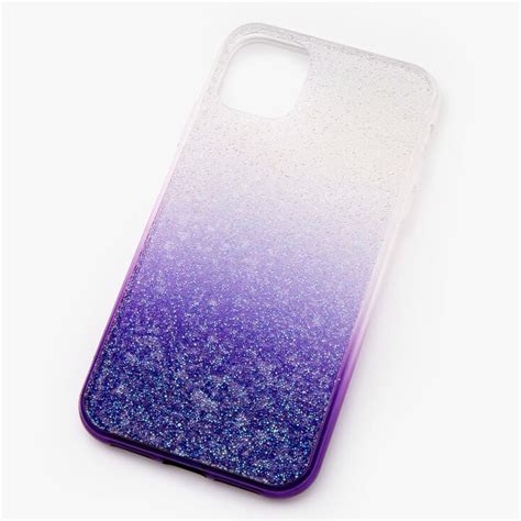 Purple Ombre Caviar Glitter Phone Case - Fits iPhone® 11 | Claire's