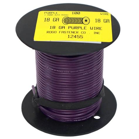 Gauge Purple General Purpose Primary Wire Rogo Fastener Co