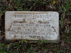 Alice Beatrice Castle Newcomb M Morial Find A Grave