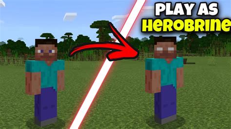 HOW TO GET A HEROBRINE SKIN FOR FREE IN MINECRAFT BEDROCK YouTube