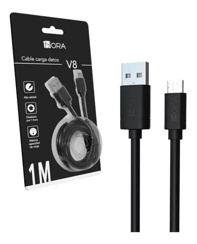 Cable Micro Usb V Amperes Datos Carga R Pida Hora Mercadolibre