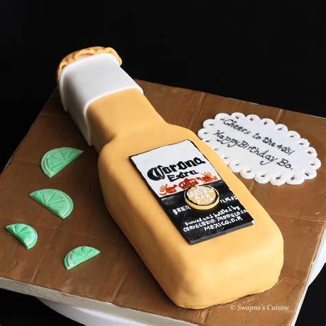 Happy Birthday Beer Bottle Cake