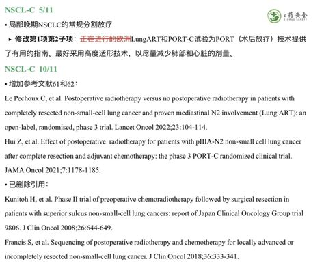 Nccn丨非小细胞肺癌指南更新要点2023 1版 非小细胞肺癌 Nccn 临床 实践 健康界