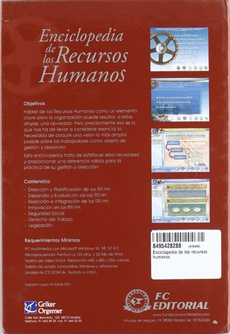 Enciclopedia De Los Recurso Humanos 9788495428288