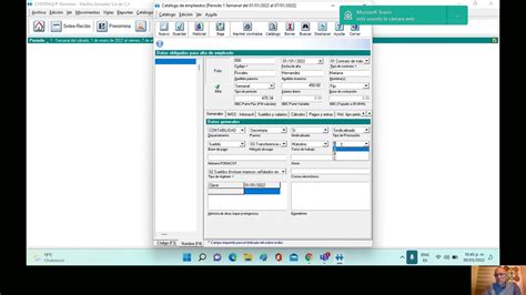 Contpaq Nominas Dar De Alta Un Empleado Youtube
