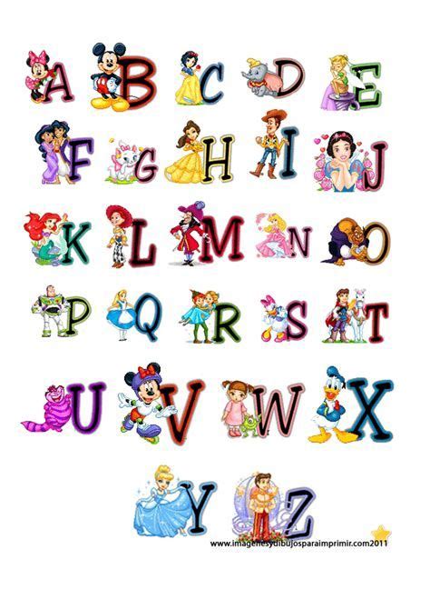 Abecedario De Letras Para Imprimir Letras Disney Para Imprimir