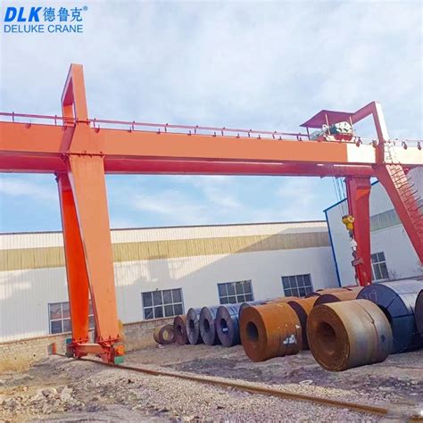 Outdoor Use Large Double Beam Gantry Crane With Electric Hoist China