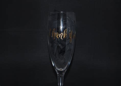 Personalised Thank You Glass Perfect For The Perfect Person Etsy