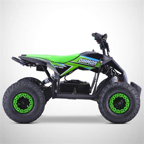 Quad Électrique Enfant DIAMON MOTORS KWIXI 1000W Vert Quad Enfant Pas Cher