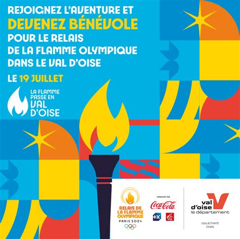 La Flamme olympique en Val d Oise Département du Val d Oise