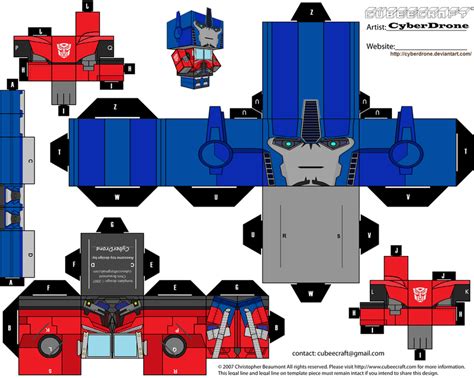 Paper Craft New Papercraft Minecraft Optimus Prime