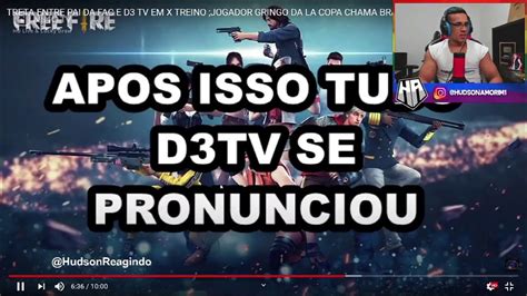 HUDSON AMORIM REAGINDO TRETA ENTRE PAI DA FAC E D3 TV GRINGO DA LA