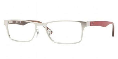 Ray Ban Rx6238 Highstreet 2595 Glasses Brushed Silver Red