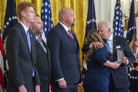 In Photos President Joe Biden Awards Medal Of Valor To Police Officers