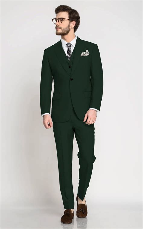 Emerald Green Wool Suit Ai Perfect Fits