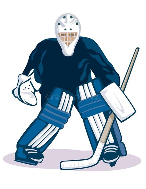 Hand Sketch Hockey Goalie Stock Vector Illustration Of Sport 70935824