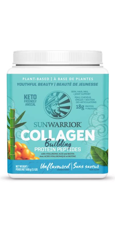 Sunwarrior Collagen Building Protein Peptides Plant Based Unflavoured