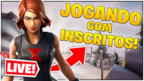 LIVE DE FORTNITE Jogando Fortnite Ao Vivo Inscritos YouTube