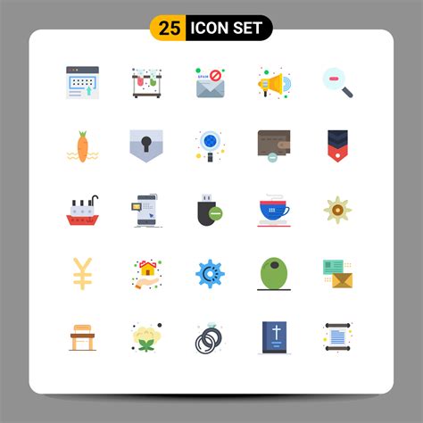 25 Flat Color concept for Websites Mobile and Apps search promotion