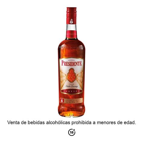 Brandy Presidente Clásico 900 Ml Walmart